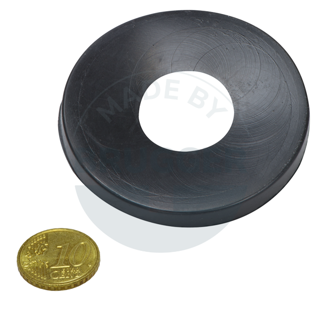 Gummiklappe als Schutzüberzug für Magnetsysteme ⌀63mm | © Brugger GmbH