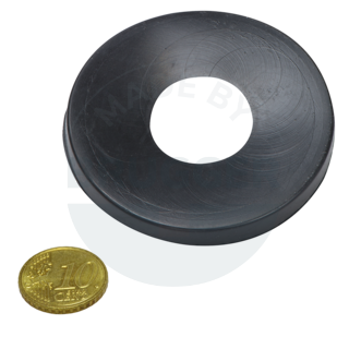 Rubber flap as protective cover for magnet systems ⌀63mm | © Brugger GmbH