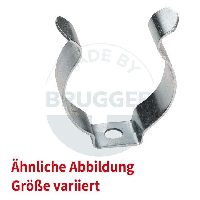 Metallklammer zum Aufschrauben auf Systeme, verzinkt | © Brugger GmbH