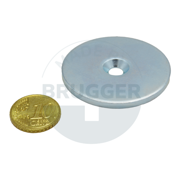 Metallscheibe mit Bohrung und Senkung | © Brugger GmbH