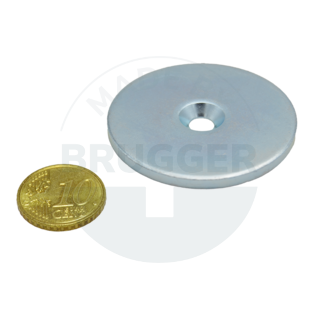 Metal disc with bore and counter bore | © Brugger GmbH