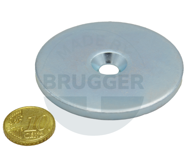 Metallscheibe mit Bohrung und Senkung | © Brugger GmbH