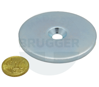 Metal disc with bore and counter bore | © Brugger GmbH