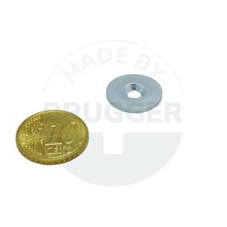 Metal disc with bore and counter bore | © Brugger GmbH