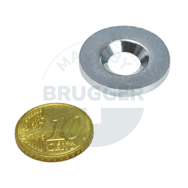 Metallscheibe mit Bohrung und Senkung | © Brugger GmbH