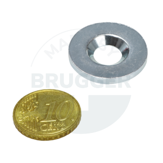 Metal disc with bore and counter bore | © Brugger GmbH