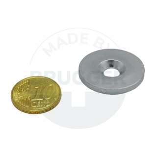 Metal disc with bore and counter bore | © Brugger GmbH