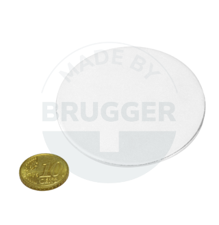 Disques en métal avec adhésif double face (3M Scotch-Mount 4032) | © Brugger GmbH