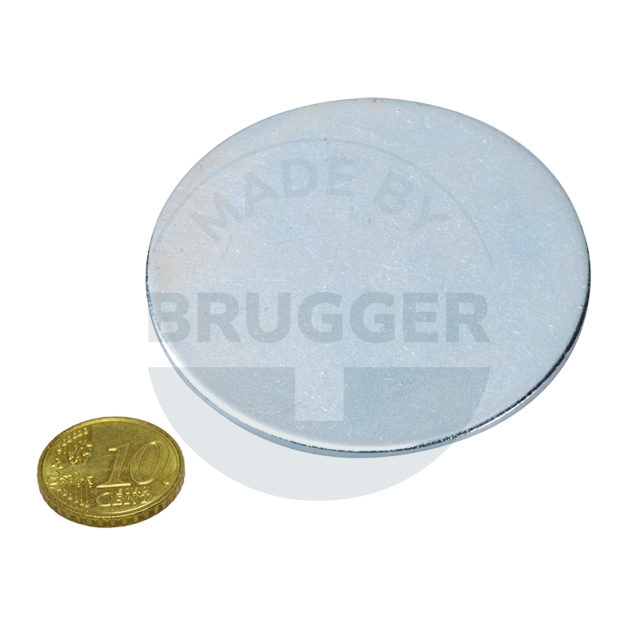 Metallscheibe mit Doppelklebeband (3M Scotch-Mount 4032) | © Brugger GmbH