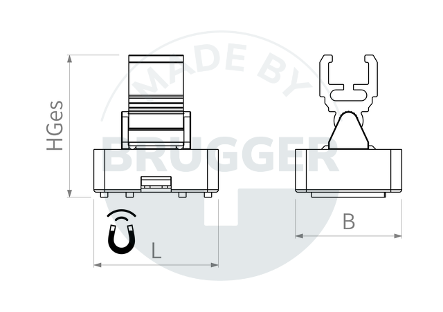 technische Zeichnung DEKA-34 | © Brugger GmbH